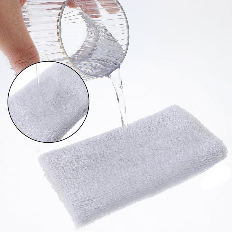 COMNICO Wrist Sweatbands Elastic Sport Wristbands 6 Inch Absorbent Terry Cloth Armbands Long Cotton Athletic Wrist Bands for Working Out Football Basketball Tennis Gym Costumes Cosplay - Image 5
